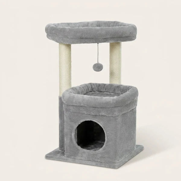 Kompakter Design-Kratzbaum in Grau – Sten