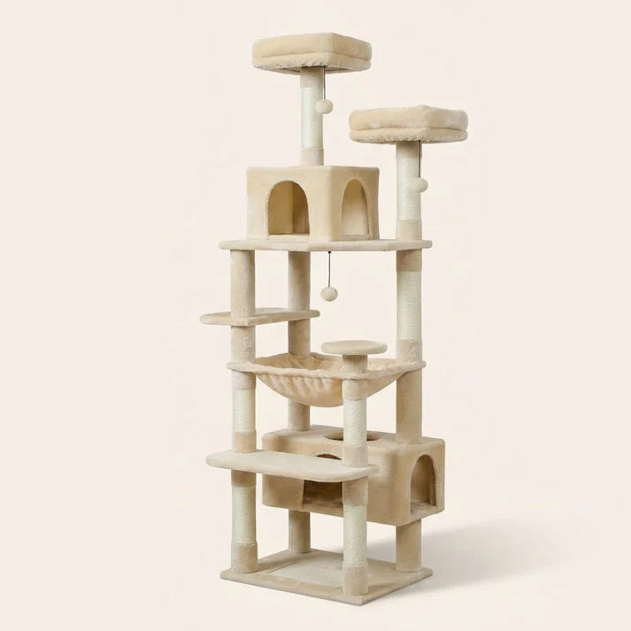 XXL-Kratzbaum in Beige, 180 cm – Bok