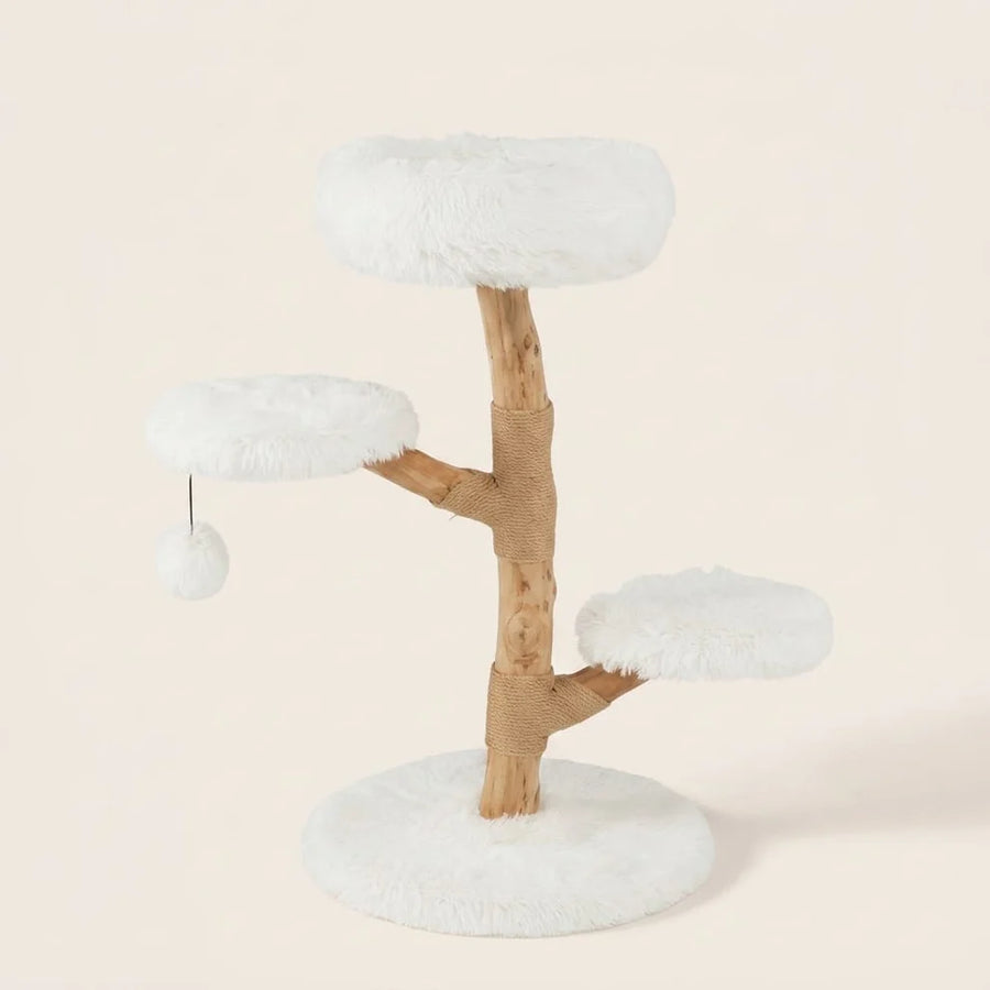 Kratzbaum Strand aus Treibholz, 90 cm hoch