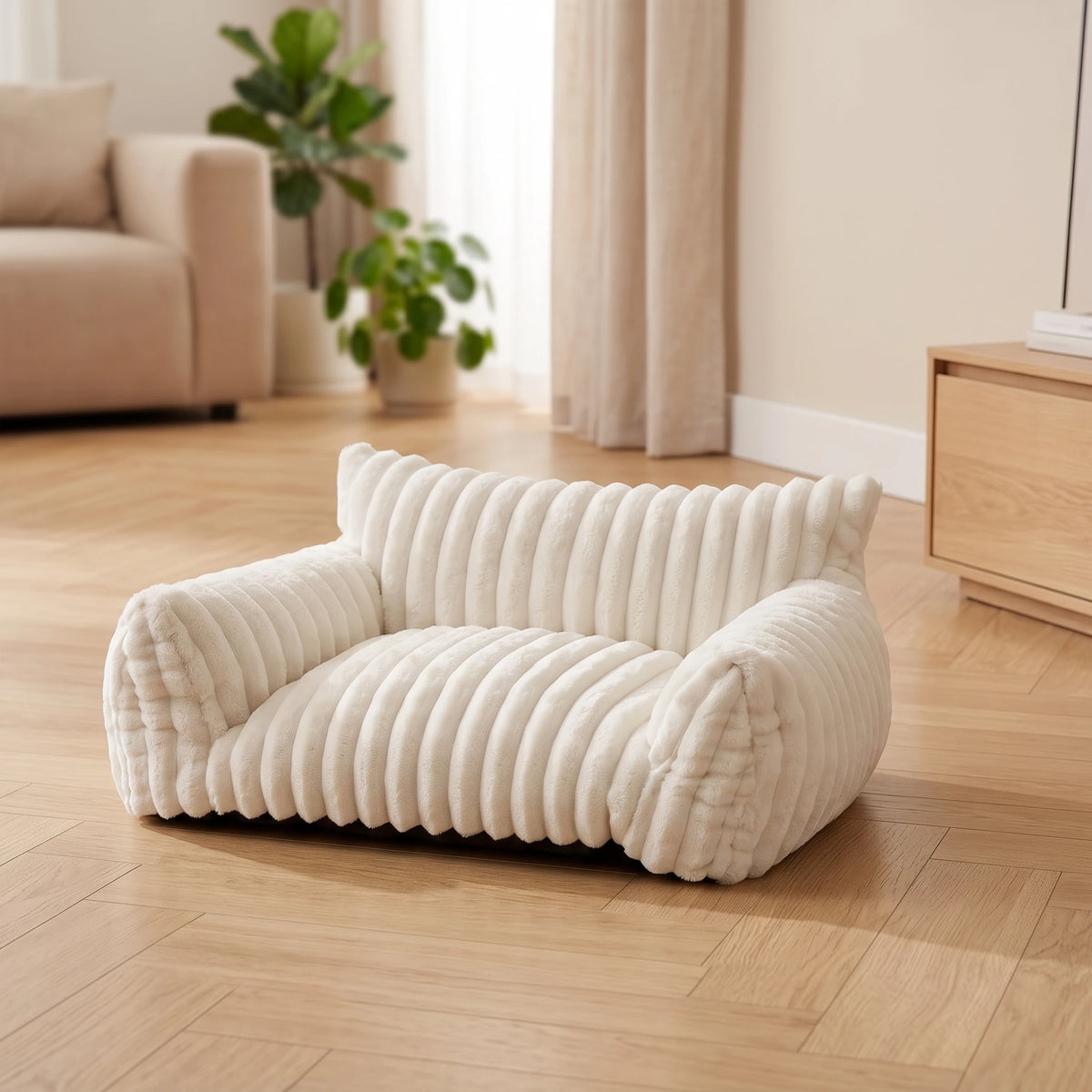 Geripptes Katzensofa – Mysa