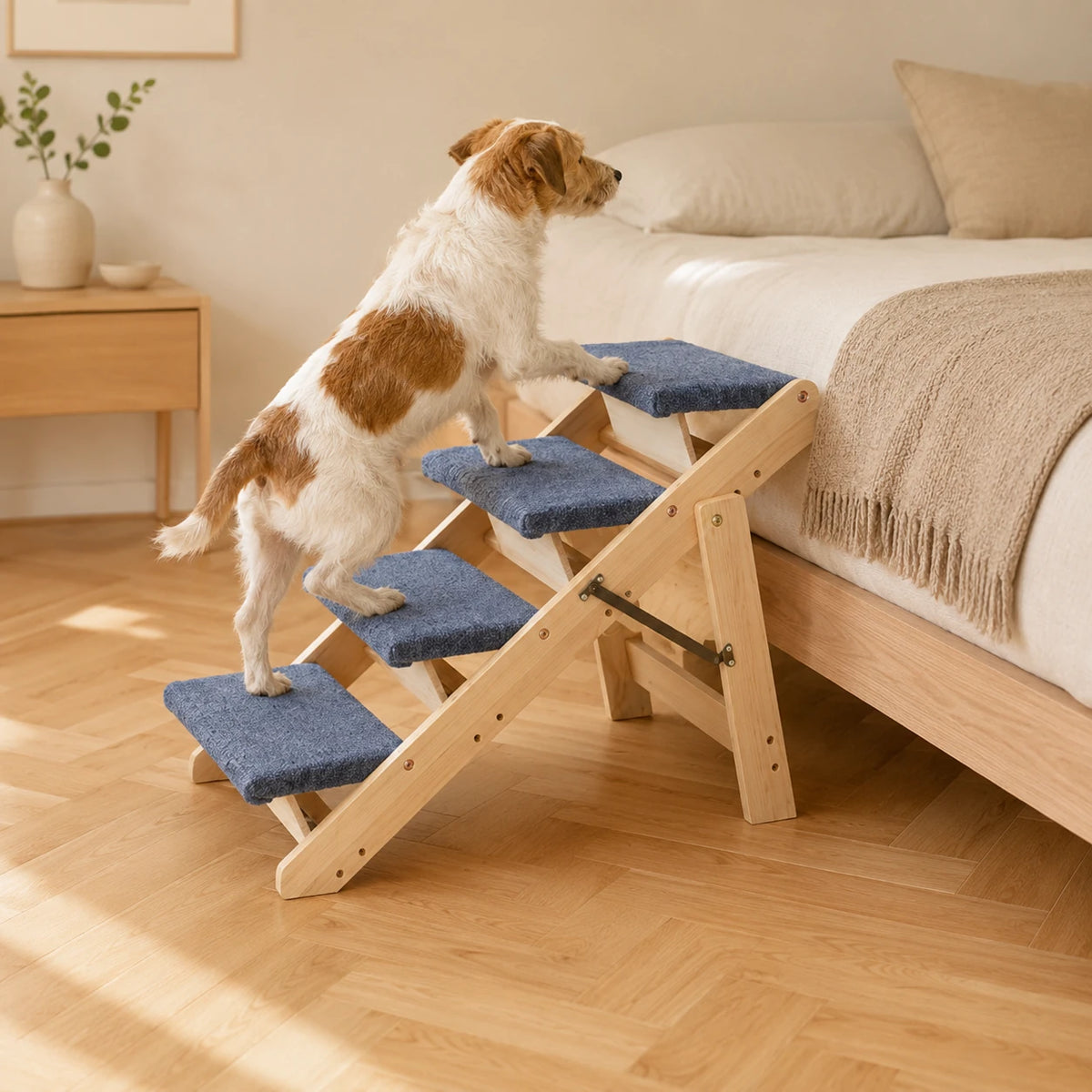 Hundetreppe aus Kiefernholz – Trapp