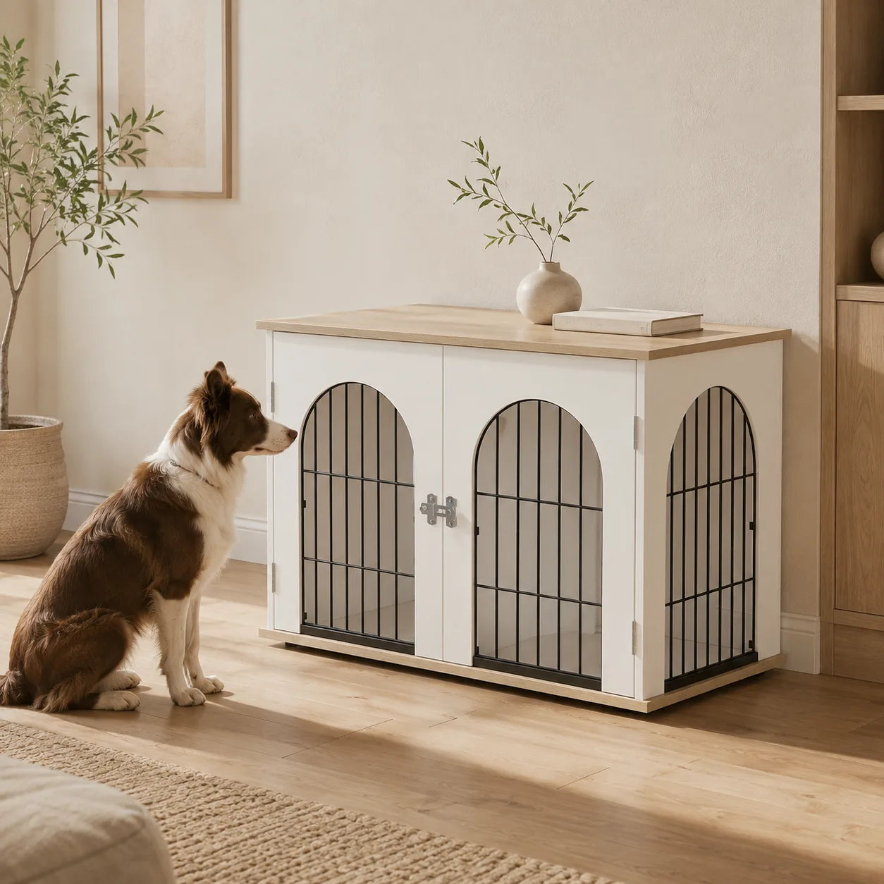 Hundebox-Möbel Valv mit Bogentüren – Ansicht 4