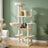 Schlanker Kratzbaum in Beige – Fura