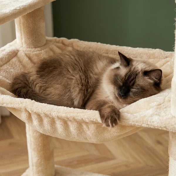 XXL-Kratzbaum in Beige, 180 cm – Bok
