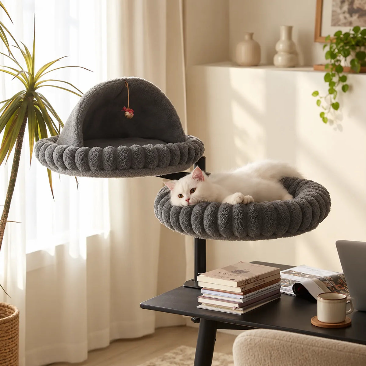 Schreibtisch-Katzenbett Nivå – Ansicht 3