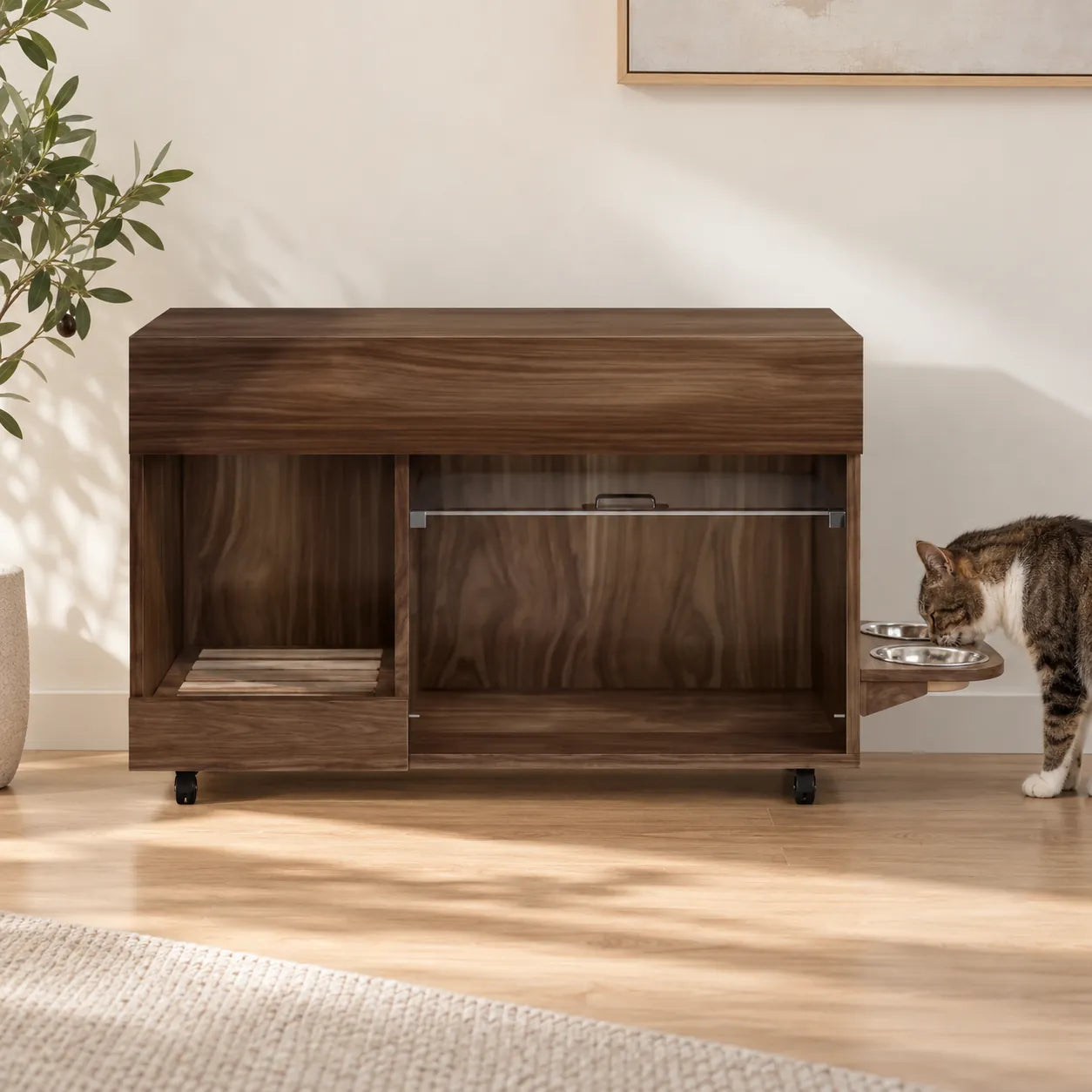 Katzentoilettenschrank Ravn – Ansicht 2