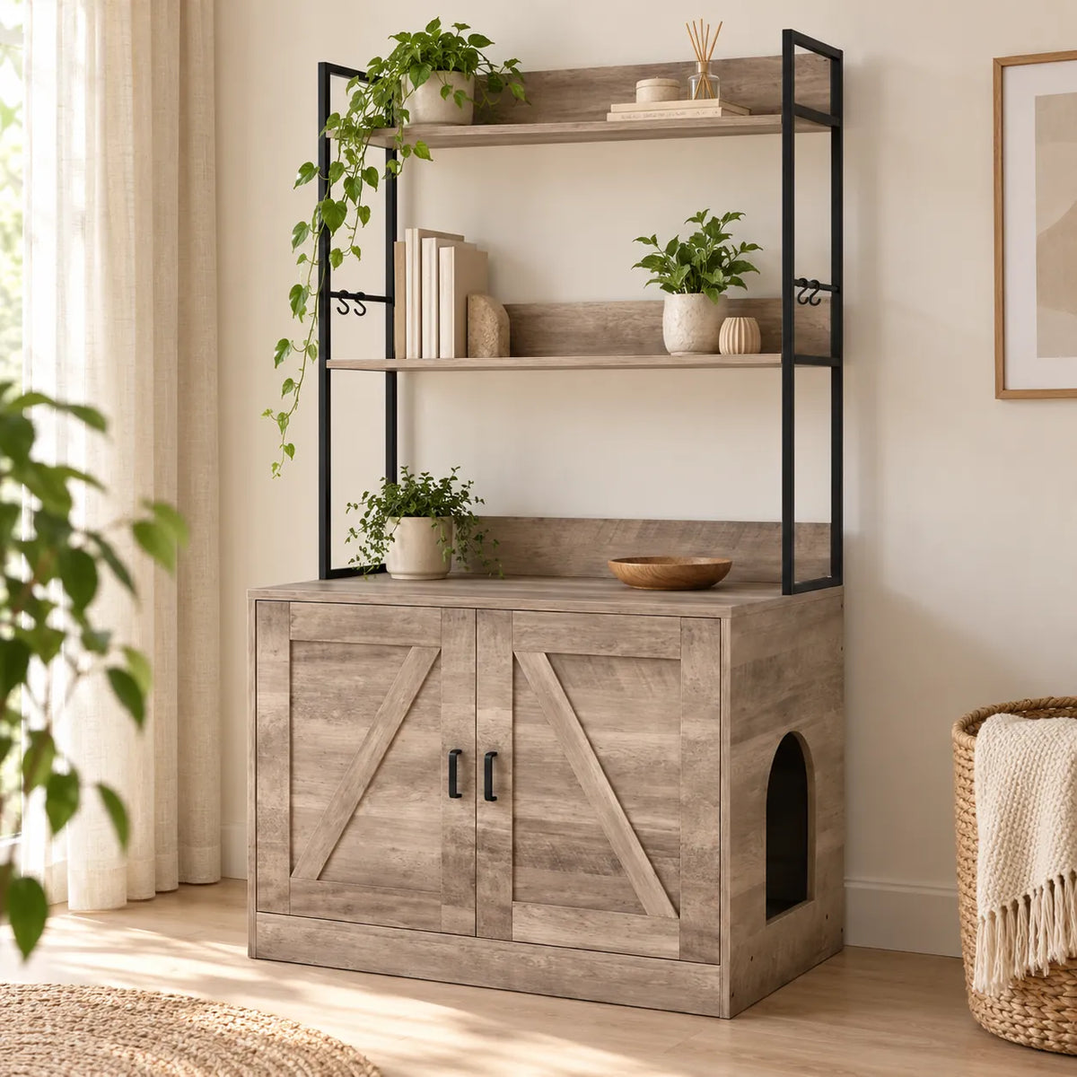 Katzentoilettenschrank Reol – Ansicht 2