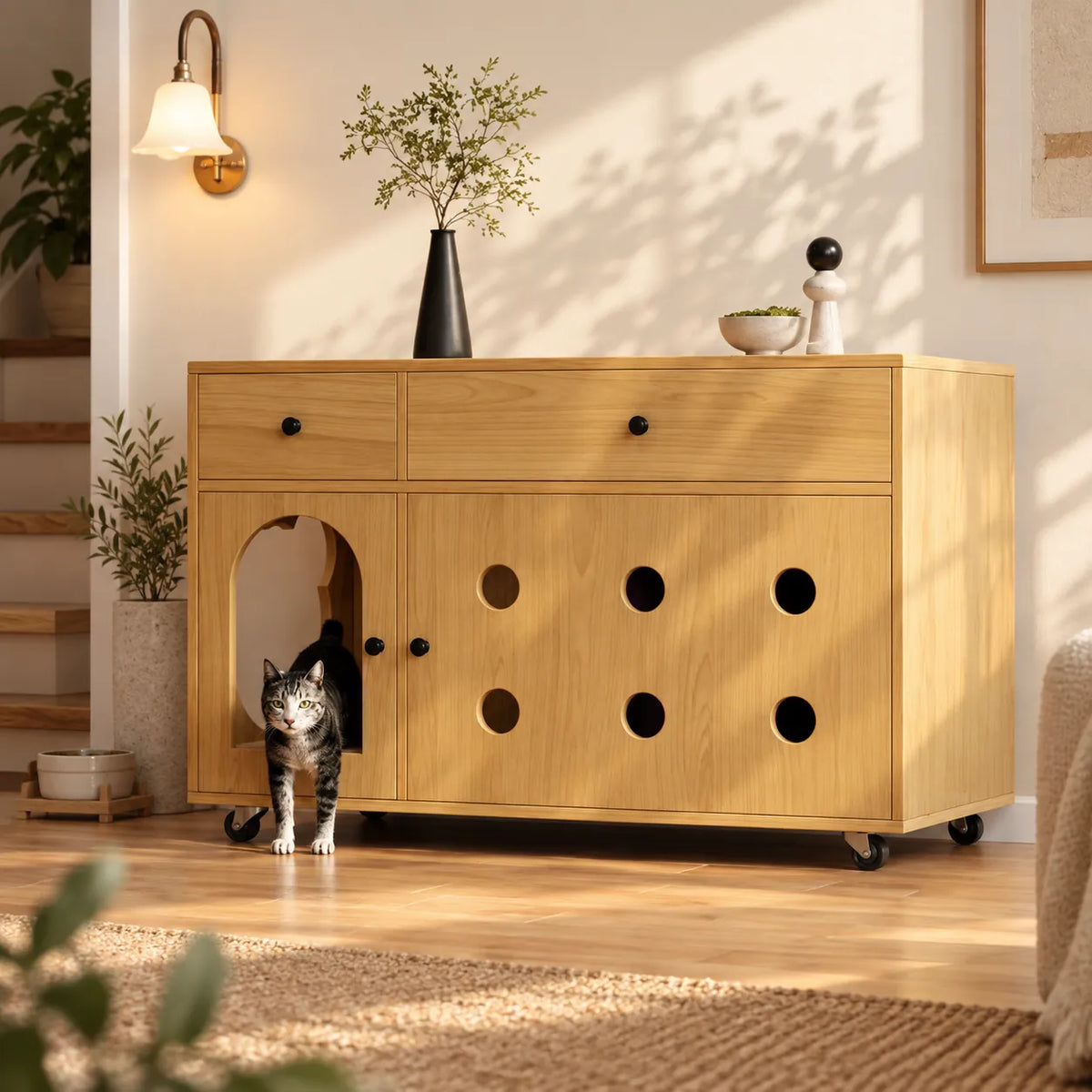 Katzentoilettenschrank Skap – Ansicht 2