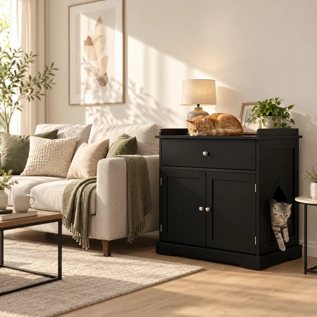 Katzentoilettenschrank Skuff – Ansicht 3
