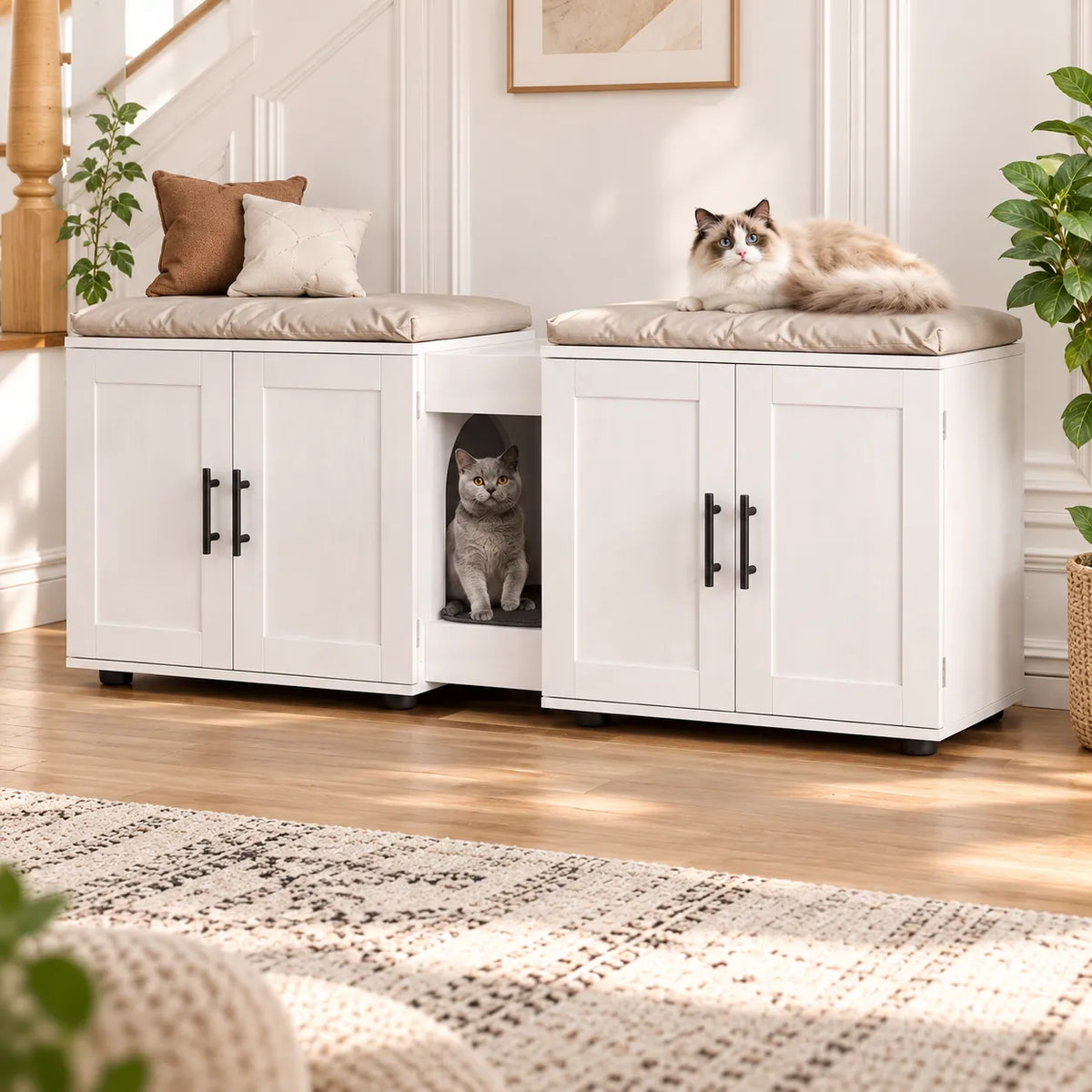 Doppel-Katzentoilettenschrank Tvill – Ansicht 5
