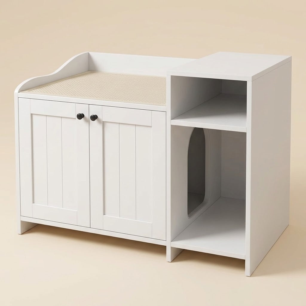 Katzentoilettenschrank Hylle mit Seitenfach – Hauptansicht