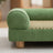 Detail des Cordbezugs und der Konstruktion des Mini-Hundesofas Soffa