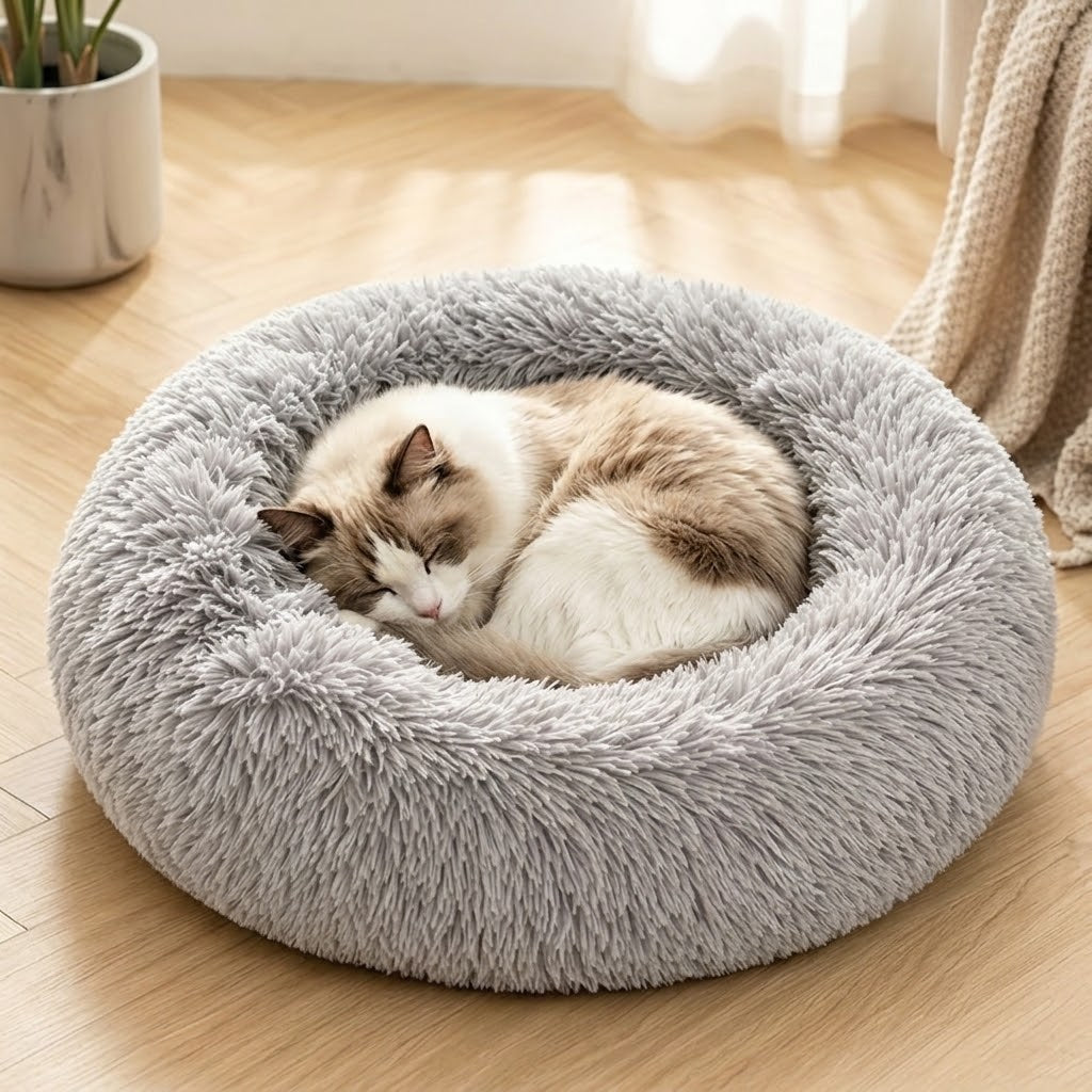 Donut-Katzenbett Dun – Seitenansicht