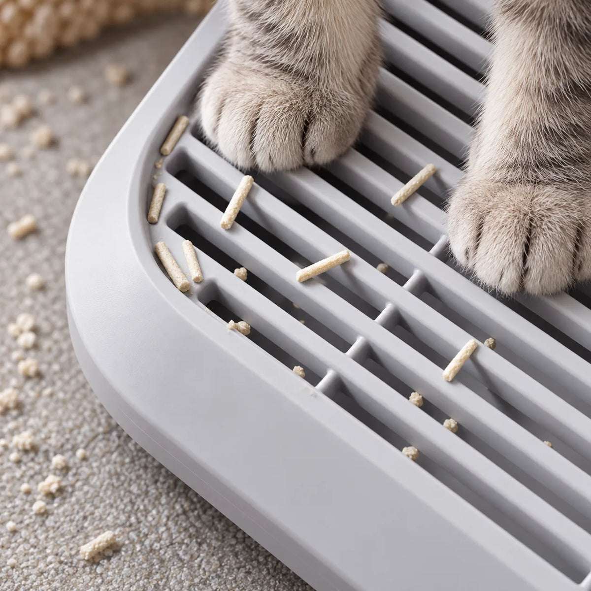 Katzenstreu-Auffangrampe Sil – Ansicht 3