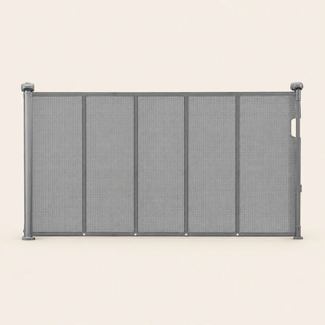 Ausziehbares Hundeschutzgitter Skjerm in Grau, 140 cm