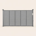 Ausziehbares Hundeschutzgitter Skjerm in Grau, 140 cm