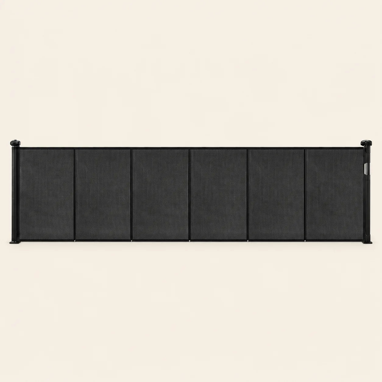 Ausziehbares Hundeschutzgitter Skjerm in Schwarz, 280 cm