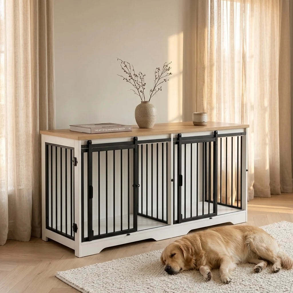 Modulares Doppel-Hundebox-Möbel – Vern