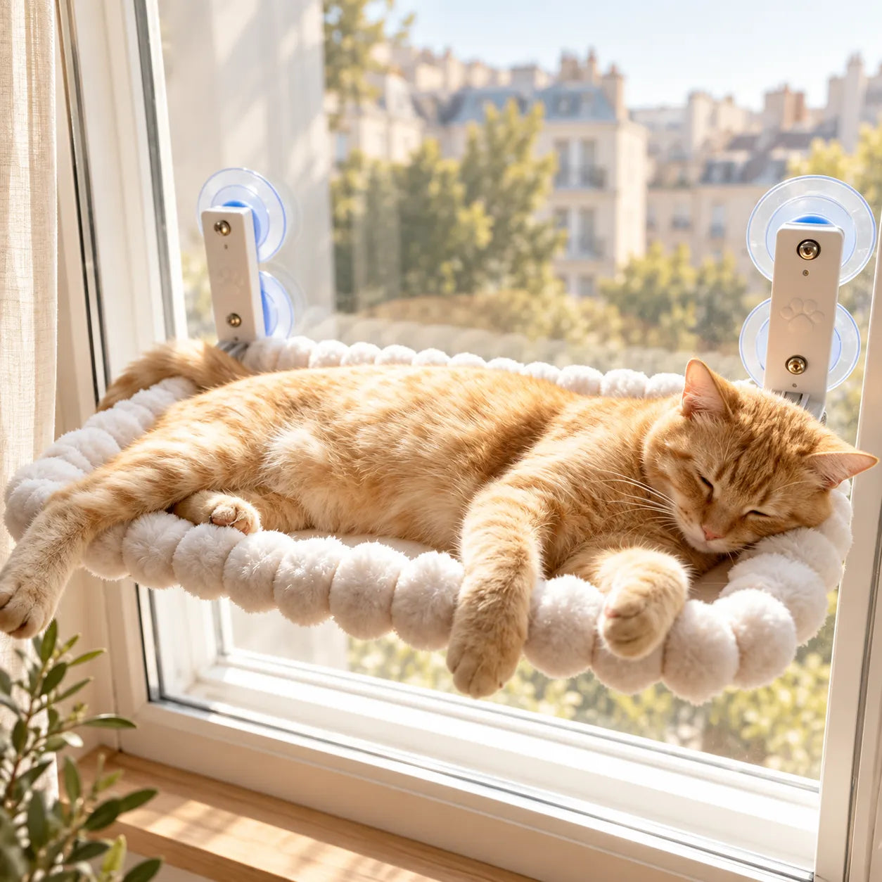 Gepolsterte Fensterliege für Katzen – Vindu