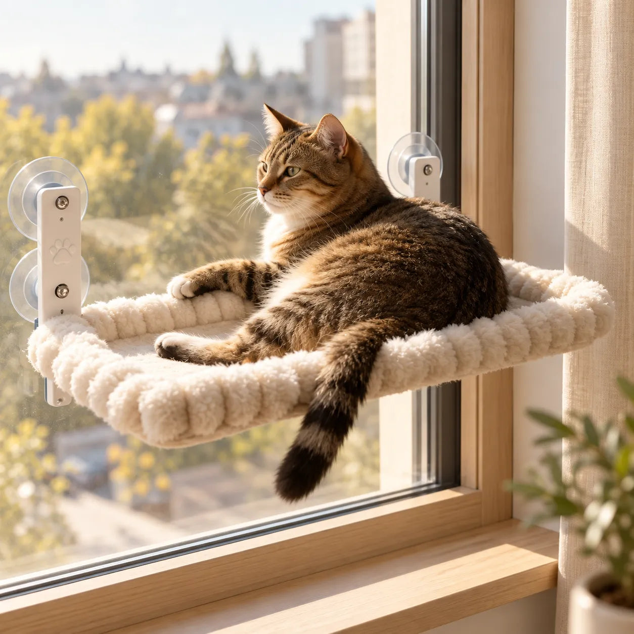Gepolsterte Fensterliege für Katzen – Vindu